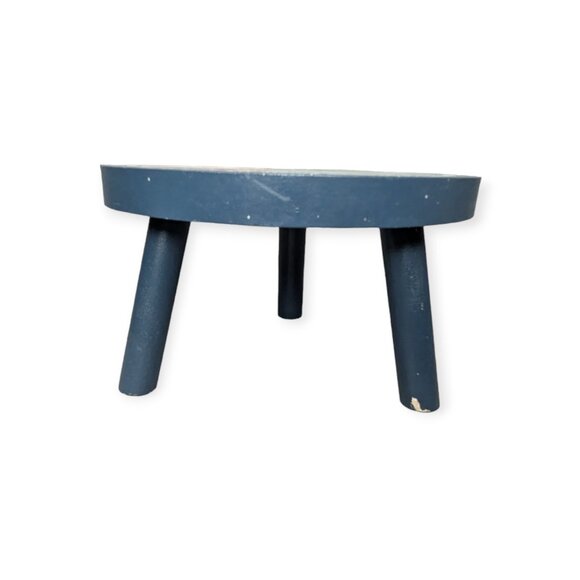 NWOT Wooden Painted Snowman 3 Legged Stool - Picture 4 of 13